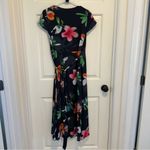 Aritzia  Babaton Lyndon Tie-Wrap Dress Black Floral Size XXS Photo 1