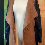 Lucy Paris ANTHRO Fuzzy Brown Faux Leather Belted Jacket $248 EUC L Photo 5