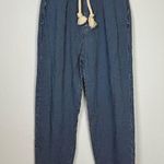 United Colors Of Benetton Blue & White Striped Ankle Length Pants Women’s Size 4 Photo 0