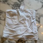 Quince NWT  100% European White Linen Strapless Top Sz S Photo 9