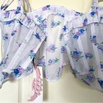 Nodress Set Jacquard Ruffled Corset Mini Skirt Sheer Off Photo 7