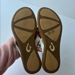 Olukai Woman’s Thong Flip Flop White and Tan Summer Sandals, size 10 ✔️ Photo 3
