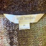 Erin London  NWT cardigan sweater womens medium Brown black Orange olive green Photo 1