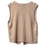 Vintage 90s Koret mauve pink floral embroidered knit sweater vest cardigan L Size L Photo 1