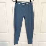 Bo+Tee Steel Blue High Waist Leggings with elastic waist band Sz SMALL Photo 3