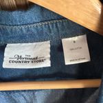 The Vermont Country Store Denim Dress Size S Casual Popover Blue Photo 4