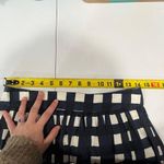 Banana Republic Navy GINGHAM Plaid FULL SKIRT Pockets Knee Length Womens Size 4 Photo 7