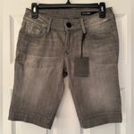Black Orchid Denim in Women’s Classic Gray Bermuda Cotton Shorts Size 26 Photo 1