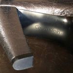 Calvin Klein Scarlet crinkle pewter women’s chunky heels Women’s size 8.5 Photo 7