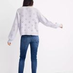 Madewell Sweater XXS Floral Pointelle Pullover Lavender Purple Balloon Sleeves Photo 14