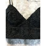 Casting LA Black‎ Floral Lace Crop Top Sleeveless Party Clubbing Medium M Black Photo 1