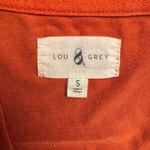 Lou & grey  Orange Cropped Sleeveless Pocket Tank Top Women's Size S Photo 2
