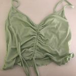 PacSun Green Cinched Tie Top Photo 0