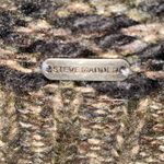 Steve Madden chunky knit pom pom hat beanie dark light browns and tans SZ OSFA Photo 5