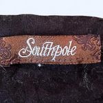Southpole Vintage 2000s  black and gold rhinestone rose shirt Photo 7