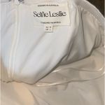 Selfie Leslie  White Dress Mini Ruffle Strapless Photo 4