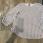 Adrianna Papell  large striped blouse Photo 3