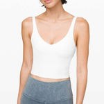 Lululemon  Align Tank Top Women's Size 6 White Nulu Yoga Built-In Bra GUC Photo 0
