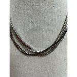 NWOT Layered Choker Style Two Tone‎ Necklace 4 Various Chains, 2 Gold, 2, Silver Photo 3