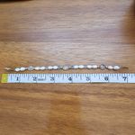 Freshwater Pearl Gold Blue Crystal Bead Bracelet Photo 3