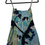 Vintage Y2K NY&Co Floral Baby Doll Tank Top Blue Green Spaghetti Strap medium Photo 1
