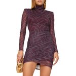 Cinq à Sept Marlene Long Sleeve Mini Dress in Purple, Size US 0 Photo 1
