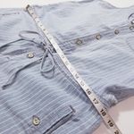 Levi's Striped Women size Medium 100% Cotton Denim Romper Photo 5