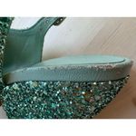 3.1 Phillip Lim turquoise glitter Party Platform Sandals size 35 / US 5 Photo 12