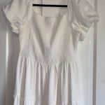 PRETTYGARDEN White long dress puffy sleeve bridal size medium Photo 2