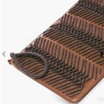 Chico's Crisscross Crossbody Leather Bag Brown and Black Cord Photo 1