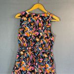 French Connection  Size M Boho Midi Dress Tiered Sleeveless Fall Floral Print Photo 7