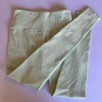 Fabletics Neon Green Ribbed Stretch Sports Bra and Leggings Set Size S Photo 8