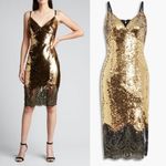 NEW Marchesa Notte Sequin V Photo 1