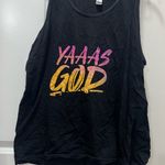 Good American  Black Graphic Tank Top Size Large Photo 1