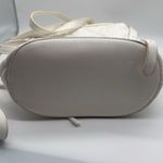 Forever 21 Faux Leather White Gold Backpack Handbag Purse Photo 5