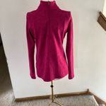 Lucy quarter zip hot pink long sleeve top size S Photo 11