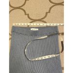 Something Navy  Ribbed wide leg pants, cashmere blend, slate blue,size medium Photo 3