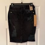 Ksubi  Hi & Wasted Skirt Black Wash Posh Blasted Womens Pencil Mini Skirt Size 25 Photo 4