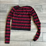 KILLSTAR  Red and Black Striped Top Photo 4