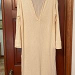 H&M plunging V neck chunky crochet swim cover up Small Photo 0