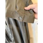 Alfani  Wmn Sz 10 Olive Green, Long, Button/Drawstring Bottom Clz Short Slv Jkt Photo 4