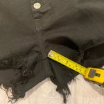 7 For All Mankind Black Denim Jeans Cutoff Short Shorts High Rise Size 27 Photo 9
