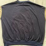 SheIn Oversized Los Angeles Colorblock Sweatshirt - Navy & Khaki Photo 2