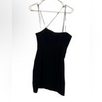 Amanda Uprichard  Dream Diamante Strap Cocktail Dress Black Size Small Photo 5