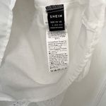 SheIn  Tiered Skirt Floral Eyelet Dress in White Photo 5