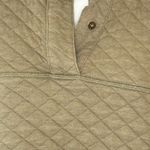 Avalanche  Olive Green Quilted Long Sleeve Pullover Henley Sweatshirt Jacket sz M Photo 5