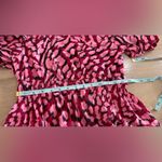 Topshop open back animal print dress pink red black size 6 NWT Photo 6