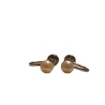 12 K Gold Filled Cultured Pearl Screw Back Earrings Vintage Huggies Women’s Gold Photo 7