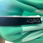 AQ/AQ Sienna Mint Green Halter Neck Sleeveless Open Back Slit Maxi Dress Size 4 Photo 5