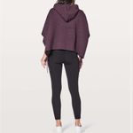 Lululemon All In A Day Hooded Poncho | One Size | Merino Wool | Black Cherry Photo 2